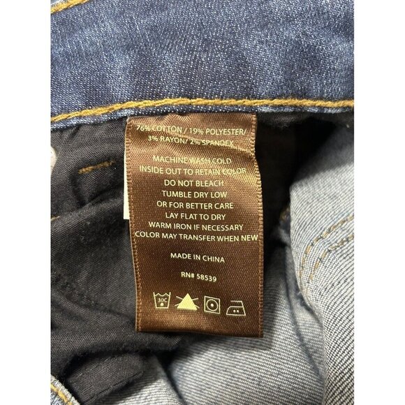 KUT from the Kloth Jeans Womens 6 Blue Straight Leg Dark Wash Office Dress - Picture 5 of 6